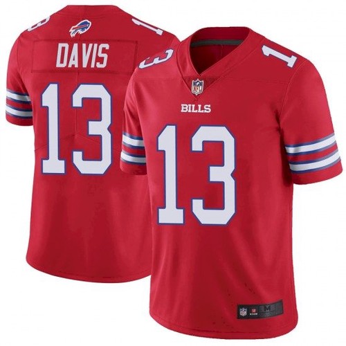 Men's Buffalo Bills #13 Gabriel Davis Red Vapor Untouchable Limited Stitched Jersey